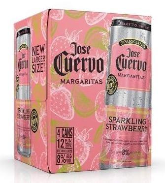Jose Cuervo - Sparkling Strawberry Margarita (4 pack cans) (4 pack cans)