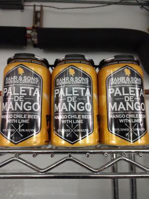 Rahr and Sons Brewing Co - Paleta de Mango (6 pack 12oz cans) (6 pack 12oz cans)