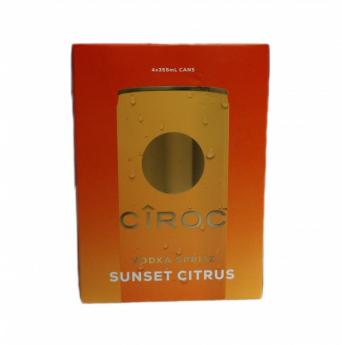Ciroc - Vodka Spritz Sunset Citrus NV (4 pack cans) (4 pack cans)