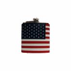 True Brands - American Flag Flask 6oz 0