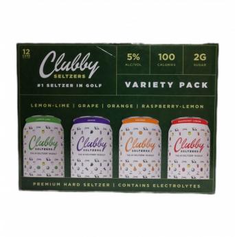 Clubby Seltzer - Variety Pack (12 pack cans) (12 pack cans)